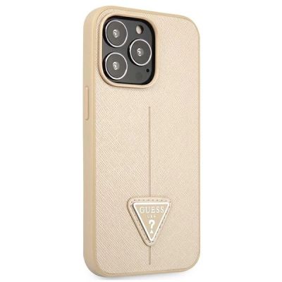4. Guess GUHCP13LPSATLE iPhone 13 Pro / 13 6.1" beige/beige Hardcase SaffianoTriangle Logo