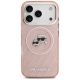 3. Karl Lagerfeld IML Glitter Karl & Choupette Heads Logo MagSafe Hülle für iPhone 17 Pro - Pink