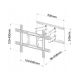 4. ART AR-87 TV-Wandhalterung (Wandmontage; 40" - 80"; max. 60 kg)
