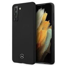 Mercedes Silicone Line Case für Samsung Galaxy S21+ - Schwarz
