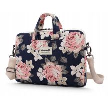 Canvaslife Aktentasche für einen 15-16-Zoll-Laptop – Marineblau und Rosa