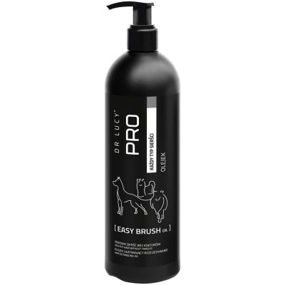DR. LUCY - PRO EASY BRUSH OIL 0,5 L - ÖL ZUR LEICHTEREN ENTKÄMMUNG (MIT AUSSPÜLEN) DES HUNDEFELLS