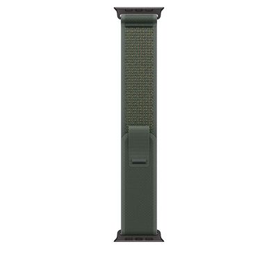 4. Apple Watch Ultra 49 mm Trail Armband Grün/Titan Schwarz S/M