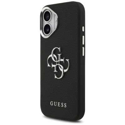 2. Guess Grained Big 4G Classic Logo Hülle für iPhone 17 - Schwarz