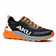 Aku Herren-Outdoor-Trekkingschuhe Aira, bequeme Wanderschuhe, schwarz, grau, orange