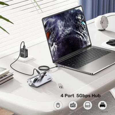 22. UNITEK ALUMINIUM-HUB USB-A/C 2X USBA 2X USBC 5GBP