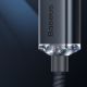 11. Baseus Crystal Shine Series Kabel USB-Kabel für schnelles Aufladen und Datenübertragung USB Typ A - Lightning 2.4A 1.2m Lila (CAJY000005)