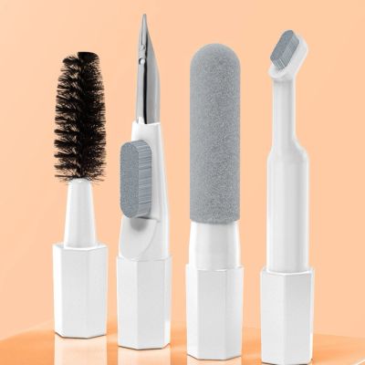 4. Multifunktionales 20-in-1-Reinigungsset für Kopfhörer, Tastatur und Displays – weiß