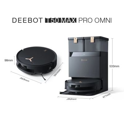 3. Ecovacs Deebot T50 Max Pro 0,3 l Schwarz