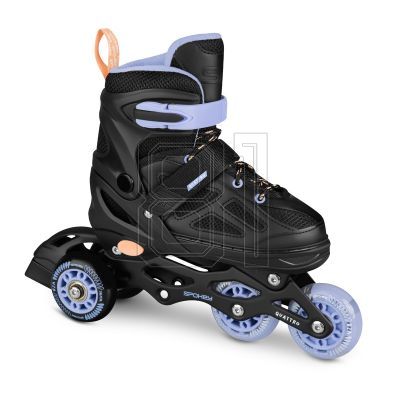 11. Spokey Quattro 4IN1 SPK-943431 Inlineskates Größe 38-41 BK/VT