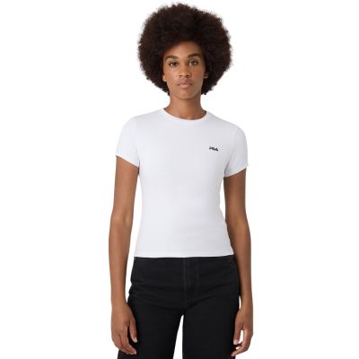 10. Fila Trivero Damen T-Shirt Weiß FAW1205 10001