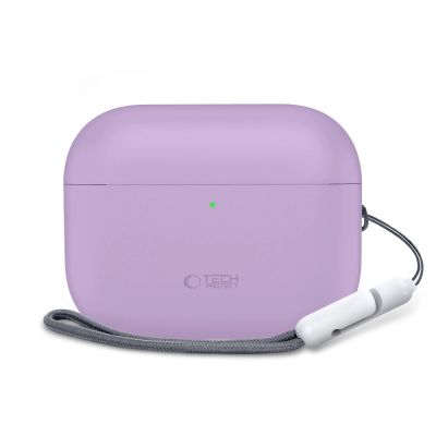 3. Tech-Protect Silikonhülle für AirPods Pro 3 – Lila