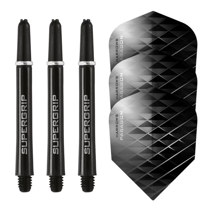 2. Harrows Twin Pack Supergrip-Schäfte + Atomic Flights HS-TNK-000013681