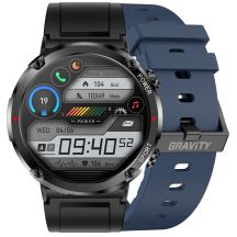 Gravity GT21-5 Smartwatch + marineblaues Silikonarmband