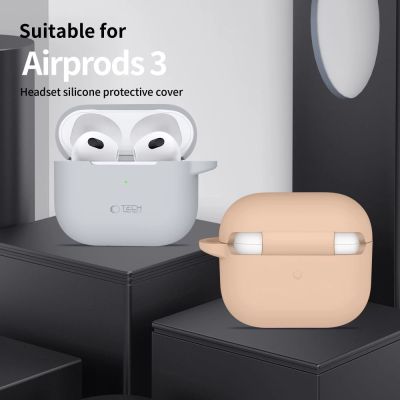 4. Tech-Protect Silikon-Hakenhülle für Apple AirPods 3 – grün