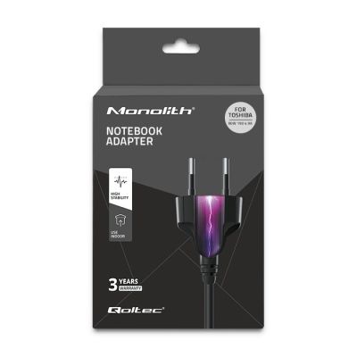 9. Qoltec 50076.90W Netzteil für Toshiba Notebooks (19 V; 4,9 A; 90 W; 5,5 mm x 2,5 mm)