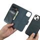 13. iCarer Oil Wax Wallet Case 2in1 Cover iPhone 14 Plus Anti-RFID Leder Flip Case Blau (WMI14220723-BU)