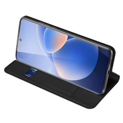 3. Dux Ducis Skin Pro Holsterhülle mit Klappe Vivo X60 schwarz