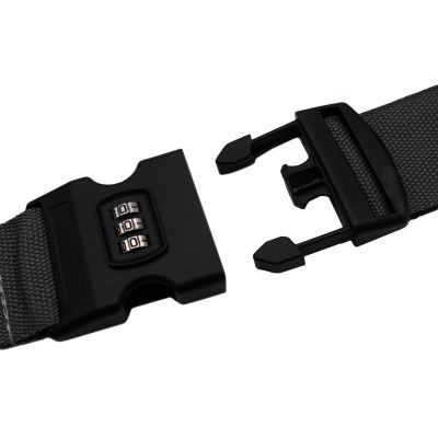 2. Universeller Sicherheitsgurt für Koffer 180x5cm mit Code, Proworld Grau