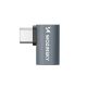 4. Wozinsky WPKB-01 USB-C - USB-C 40Gb/s 240W 8K OTG seitlich abgewinkelter Adapter - Grau