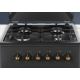 4. Gas-Elektro-Herd MPM-56-KRM-13 50 cm Schwarz Retro, Konvektion