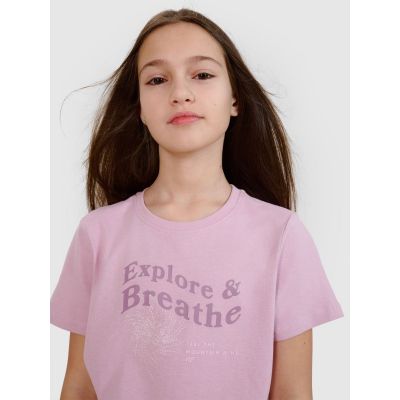 2. T-Shirt 4F Jr 4FJWSS25TTSHF1854-52S