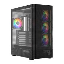 MODECOM VOLCANO AQ 300 ARGB MIDI SCHWARZES GEHÄUSE