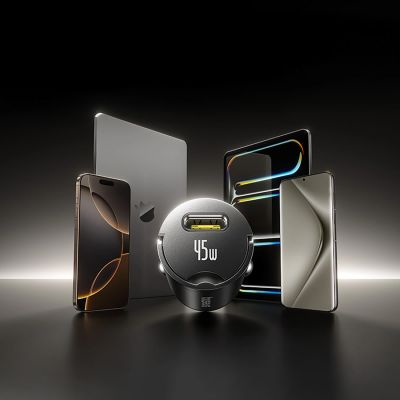 13. Baseus PrimeTrip VP2 45W USB-C Kfz-Ladegerät mit 60W USB-C auf USB-C 1m Kabel – Schwarz