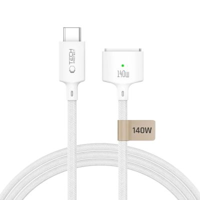 8. Tech-Protect MMC01 Ultraboost USB-C / USB-C MagSafe 3 140W 200cm Kabel für MacBook - Weiß