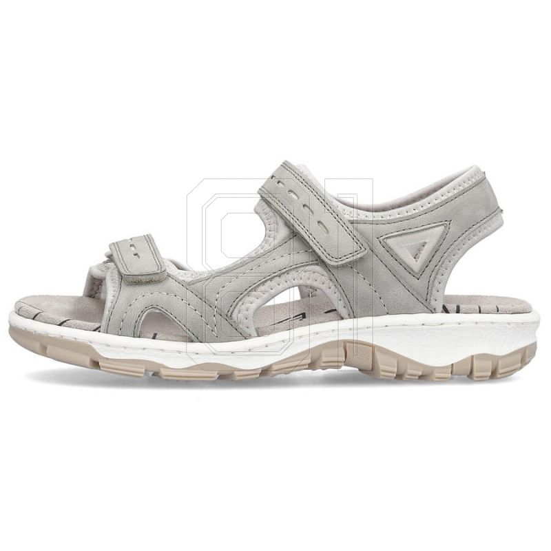 14. Bequeme Rieker W RKR674 Sandalen grau