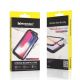 23. Wozinsky Full Magnetic Case 360 Magnetic Case Vorder- und Rückseite mit integriertem Glas Vivo X60 Schwarz-Transparent