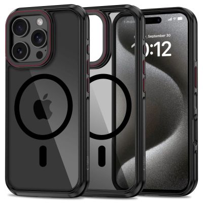 Tech-Protect MagHybrid MagSafe Hülle für iPhone 16 Pro – Schwarz