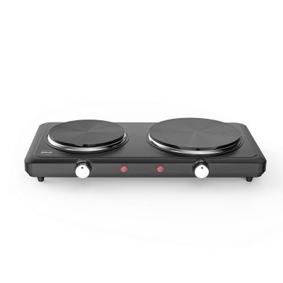5. ELDOM Elektroherd mit zwei Kochstellen PG22, 2500 W, stufenlose Temperaturregelung, Plattendurchmesser 18,5 cm + 15,5 cm
