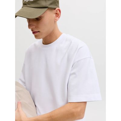 7. Jack&Jones T-Shirt JJEBARRON TEE SS O-NECK NOOS 12298906 WEISS