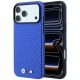 BMW M Carbon Metal Logo MagSafe Hülle für iPhone 17 Pro Max / 18 Pro Max - Blau