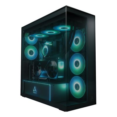 Arctic Xtender Schwarz Gehäuse mit Fenster und GPU-Halterung