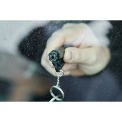 7. GUARD LifeGuard Rettungswerkzeug – Pfeife, Gurtschneider, Glasbrecher (YC-004-BL)