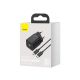 BASEUS Wandladegerät mit USB-C-zu-USB-C-Kabel TZCCSUP-L01 SUPER SI 1C 25W Schwarz