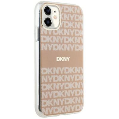 4. DKNY IML Mono & Stripe MagSafe-Hülle für iPhone 11 / Xr – Rosa