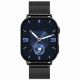 5. GRAVITY GT15-12 Damen-Smartwatch, marineblaues Silikonarmband + schwarzes Armband