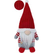 Weihnachtsgnoll 30 cm Grau