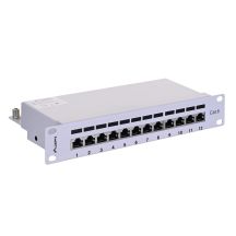 Patchpanel Lanberg PPF6-9012-S (1U; 10"; Kat. 6; FTP; 12xRJ-45)