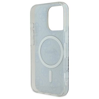 7. Guess IML 4G MagSafe Hülle für iPhone 16 Pro Max – Blau