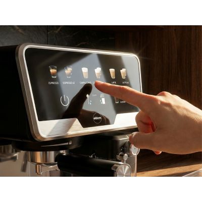 24. ELDOM Espressomaschine ECK1 1300W 20 BAR, Milchbehälter, 6 Automatikprogramme, 2 manuelle Programme