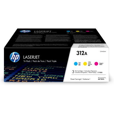 HP Toner-Kit HP 312A, HP312A=CF440AM, enthält CMY, CF381A+CF382A+CF383A