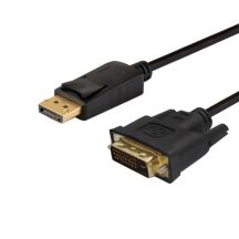 SAVIO CL-106 Kabel (DisplayPort M - DVI-D M; 1,8 m; schwarz)