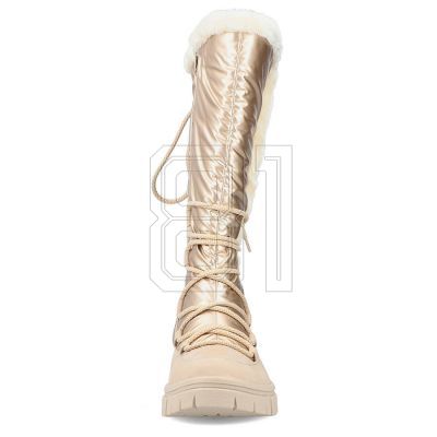 11. Rieker W RKR640 wasserdichte hohe Schneestiefel beige
