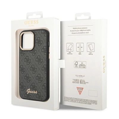8. Guess GUHCP14XHG4SHK iPhone 14 Pro Max 6,7 "schwarz / schwarze Hartschale 4G Vintage Gold Logo