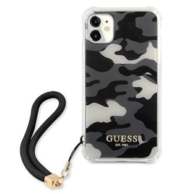 3. Guess GUHCN61KSARBK iPhone 11 6.1" / Xr schwarz/schwarz Hardcase Camo Collection