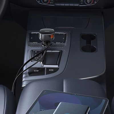 8. Baseus Enjoyment Pro USB-C (weiblich) / USB-C (männlich) 60W Autoladegerät - Schwarz